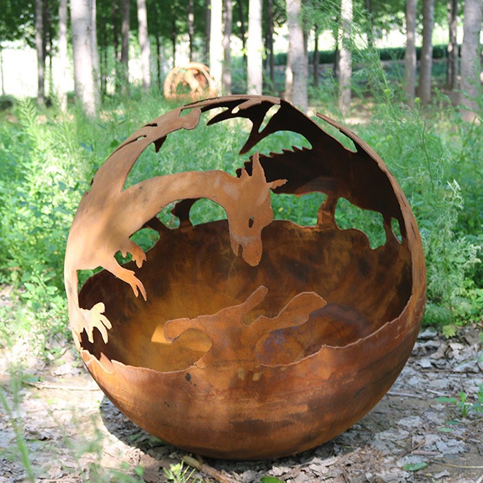 corten steel sphere corten steel sphere
