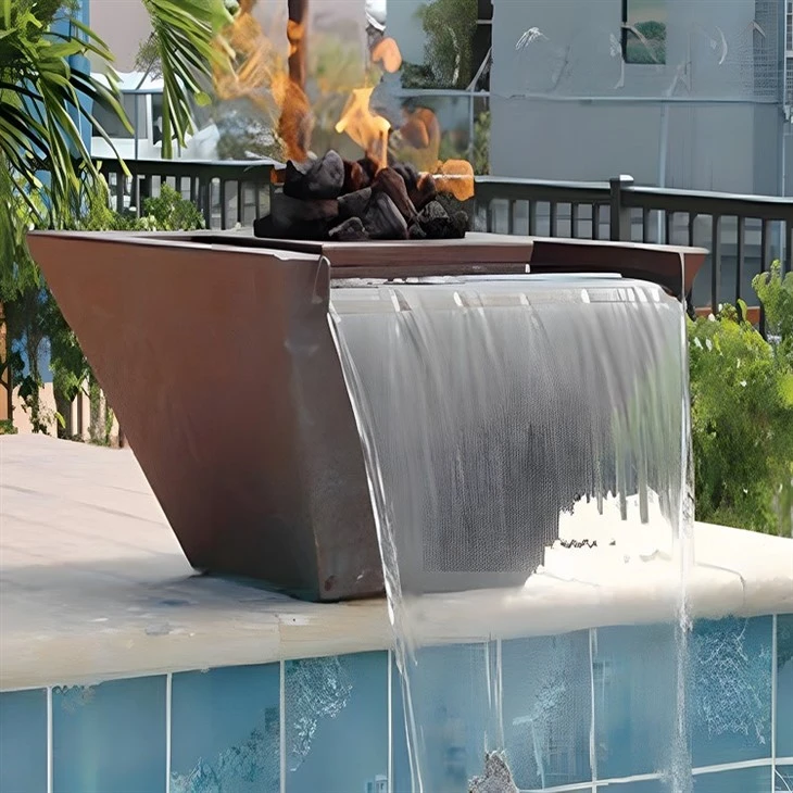 Gas Brazier Water Feature Waterfall factory