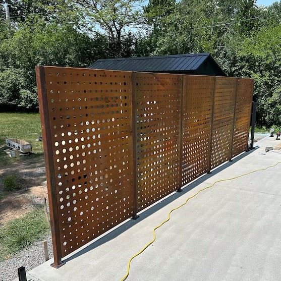 Outdoor Rustic Screen Metal Screen